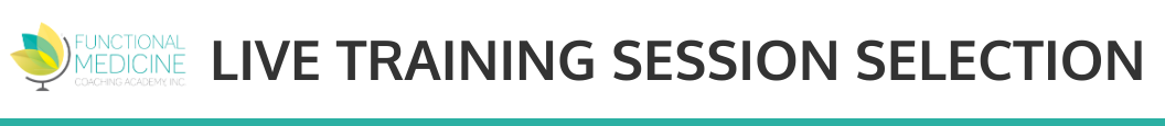 FMCA Live Training Session Selection